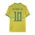 Camisola Brasil Neymar JR 10 Homem Equipamento Primeiro Copa do Mundo 2022 Manga Curta